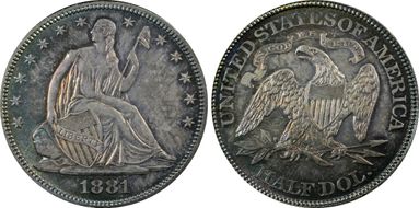 1881 50C MS64
