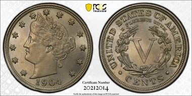 1904 5C AU58+