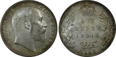 1903-B Rupee SW-7.18 Prid-199 Incuse With Dot on Stem MS63