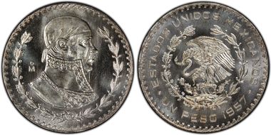 1957-Mo Peso KM-459 MS67