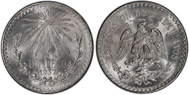 1932-M Peso KM-455 MS66
