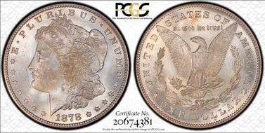 1878 7/8TF $1 Strong VAM 36 7/4 MS65