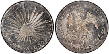 1884-Ga AH 8 R Ga69 MS65