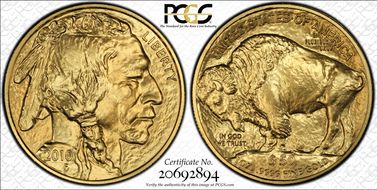 2010 $50 American Buffalo  .9999 Fine Gold MS70
