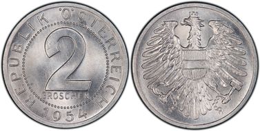 1954 2 Gr MS65