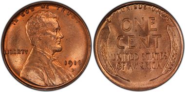 1914-D 1C MS65RD