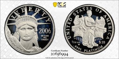 2006-W $10 Statue of Liberty PR70DCAM