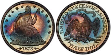 1873 50C Arrows PR66