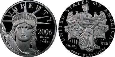 2006-W $25 Statue of Liberty PR69DCAM