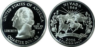 2006-S 25C Nevada Silver PR69DCAM