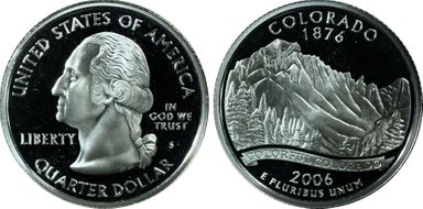 2006-S 25C Colorado Silver PR69DCAM