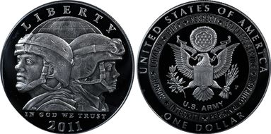 2011-P $1 United States Army PR68DCAM