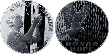 2011-W Medal 9-11 National Medal Silver First Strike PR69DCAM