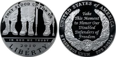 2010-W $1 Disabled Veterans PR69DCAM