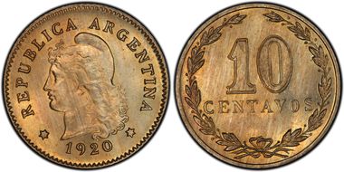 1920 10C MS66