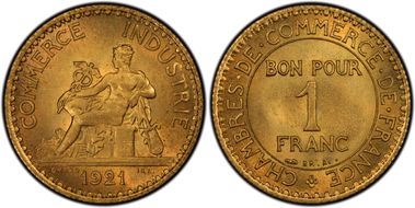 1921 1 Fr Gad-468 F-218 MS66