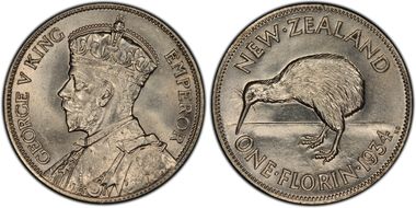1934 Florin MS64+