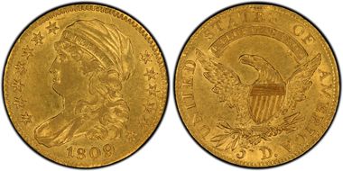 1809/8 $5 AU55