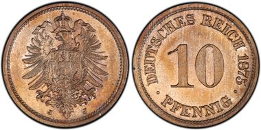 1875-J 10 Pfg J-4 MS64