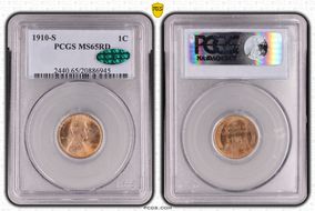 1910-S 1C MS65RD