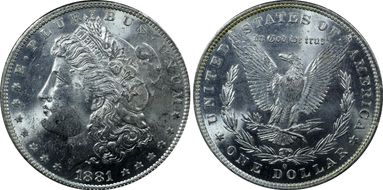 1881-O $1 MS61