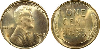 1948-S 1C MS64RD