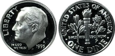 1993-S 10C Clad PR68DCAM