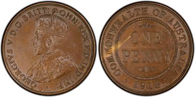 1916-I (c) 1D AU58BN