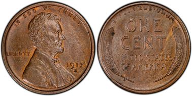 1917-S 1C MS64+ BN