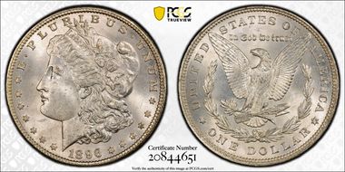 1896 $1 MS64