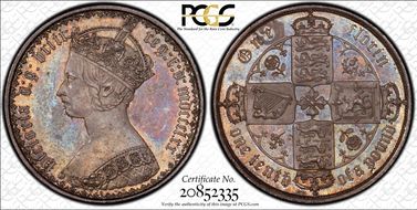 1870 Florin S-3893 MS63