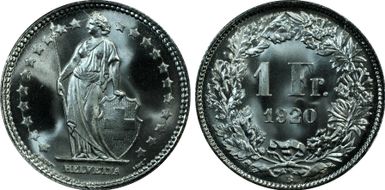 1920 B 1 Fr KM-24  Ag MS67