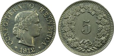 1912 B 5 Rap MS65
