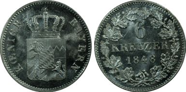 1848 6 Kr MS65