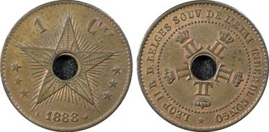 1888 1C MS64BN