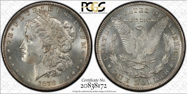 1878-S $1 VAM 17A, Denticle Clash MS65