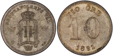 1892 EB 10 Öre MS62