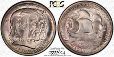 1936 50C Long Island MS66