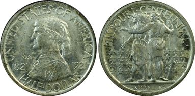 1921 50C Missouri, 2*4 MS65