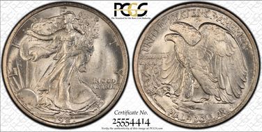1921 50C MS65