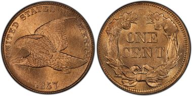 1857 1C Clash w/ 50C, FS-402 MS65+