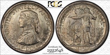 1921 50C Missouri, 2*4 MS65