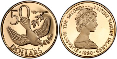 1980-FM $50 Golden Dove PR69DCAM