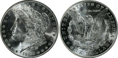 1888-O $1 MS64+