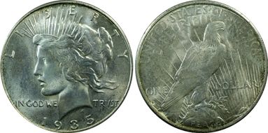 1935-S $1 MS63