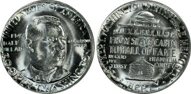 1947 50C Booker T. Washington MS65