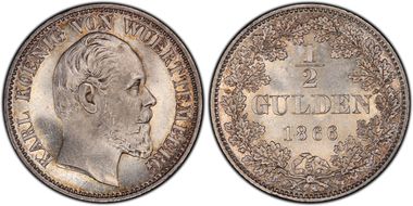 1866-CS 1/2 Gul MS65