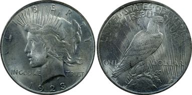 1923 $1 MS64
