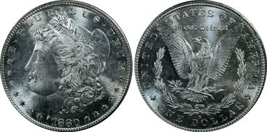 1880-S $1 MS64