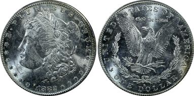 1882-S $1 MS62